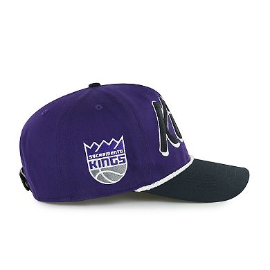Men's '47 Purple/Black Sacramento Kings Dropshadow Rope Hitch Adjustable Hat