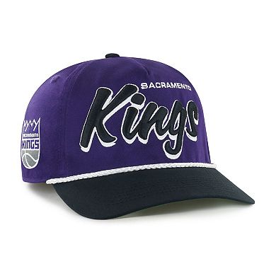 Men's '47 Purple/Black Sacramento Kings Dropshadow Rope Hitch Adjustable Hat
