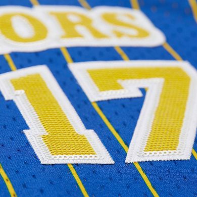 Women's Mitchell & Ness x DANNIJO Chris Mullin Royal Golden State Warriors Fashion Cropped Basketball Jersey