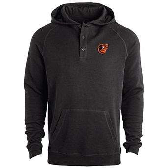 Men's Dunbrooke Black Baltimore Orioles Montana Raglan Pullover Hoodie