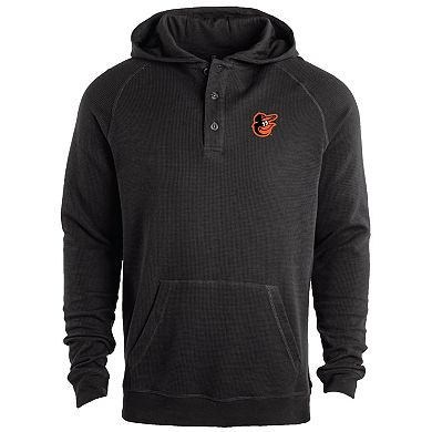 Men's Dunbrooke Black Baltimore Orioles Montana Raglan Pullover Hoodie