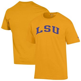 Men's Champion Gold LSU Tigers Basic Arch T-Shirt