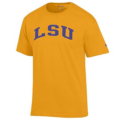 Men's Champion Gold LSU Tigers Basic Arch T-Shirt