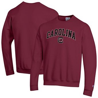 Men's Champion Garnet South Carolina Gamecocks Arch Over Logo Pullover Sweatshirt