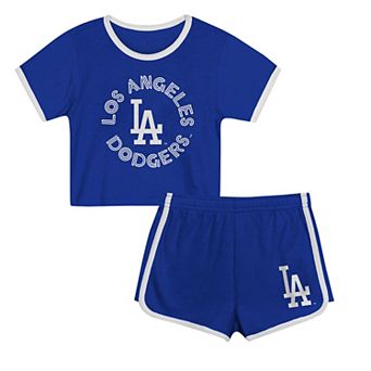 Toddler Blue Los Angeles Dodgers Double Run T-Shirt & Shorts Set