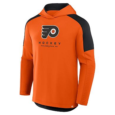 Men's Fanatics Orange Philadelphia Flyers Meta Game Transitional Pullover Hoodie