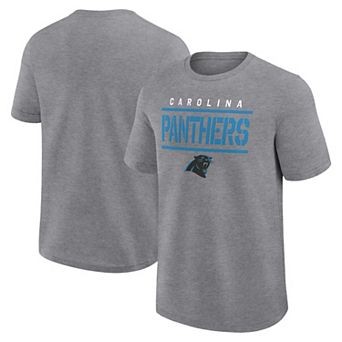 Men's Fanatics Heather Gray Carolina Panthers Big & Tall Top Notch T-Shirt
