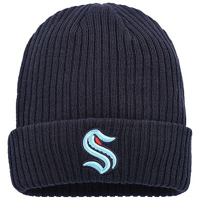 Men's Fanatics Deep Sea Blue Seattle Kraken Logo Cuffed Knit Hat