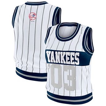 Women's WEAR by Erin Andrews White New York Yankees Sporty Tank Top