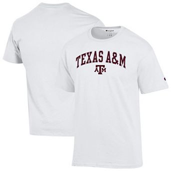 Men's Champion White Texas A&M Aggies Arched Logo T-Shirt