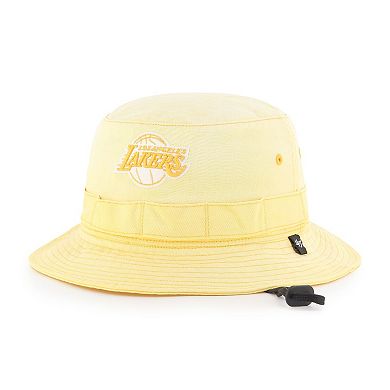 Men's '47 Gold Los Angeles Lakers Buxton Garment Washed Bucket Hat