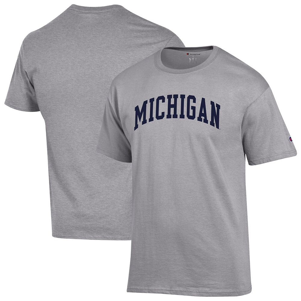 NCAA Michigan Wolverines Arch Logo T-Shirt - Team Colors, Unisex Fit, Sizes S-3XL, Printed In USA