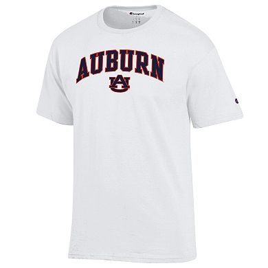 Men's Champion White Auburn Tigers Arched Logo T-Shirt