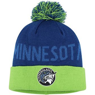 Men's Navy Minnesota Lynx Primary Logo Cuffed Beanie with Pom