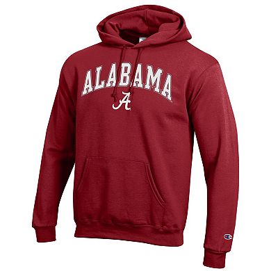 Men's Champion Crimson Alabama Crimson Tide Arch Over Logo Pullover Hoodie