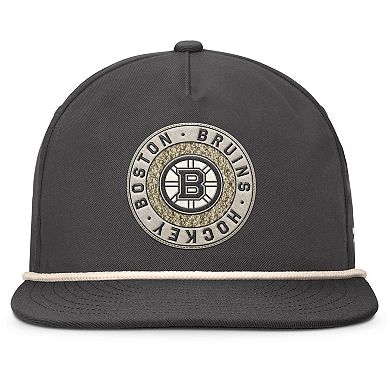 Men's Fanatics Charcoal Boston Bruins Closer Adjustable Hat