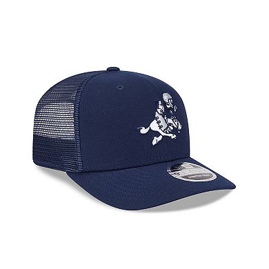 Men's New Era Navy Dallas Cowboys 9SEVENTY Stretch-Snap Trucker Hat