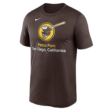 Men's Nike Brown San Diego Padres Stadium Legend Performance T-Shirt