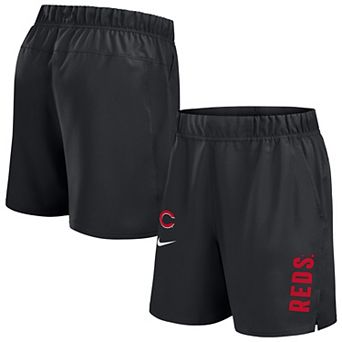 Men's Nike Black Cincinnati Reds Woven Victory Performance Shorts
