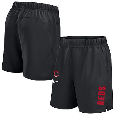Men's Nike Black Cincinnati Reds Woven Victory Performance Shorts