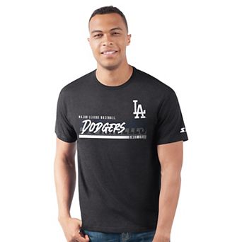 Men's Starter Black Los Angeles Dodgers Prime Time Team T-Shirt