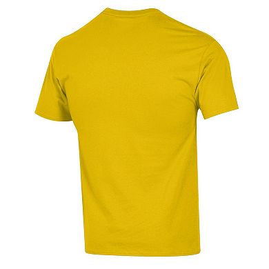 Men's�Champion Maize Michigan Wolverines Arch Over Logo T-Shirt