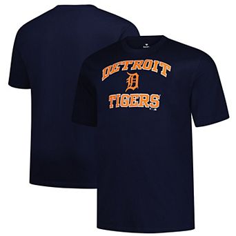Men's Profile Navy Detroit Tigers Big & Tall Heart & Soul T-Shirt