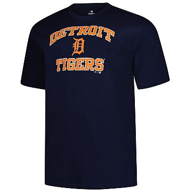 Men's Profile Navy Detroit Tigers Big & Tall Heart & Soul T-Shirt