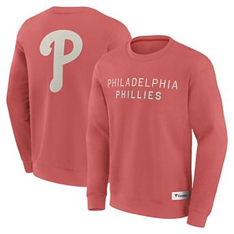 Men's Fanatics Red Philadelphia Phillies Elements Future Ground Lettering Pullover Sweatshirt