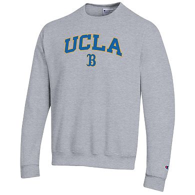 Men's�Champion Heather Gray UCLA Bruins Arch Over Logo Pullover Sweatshirt