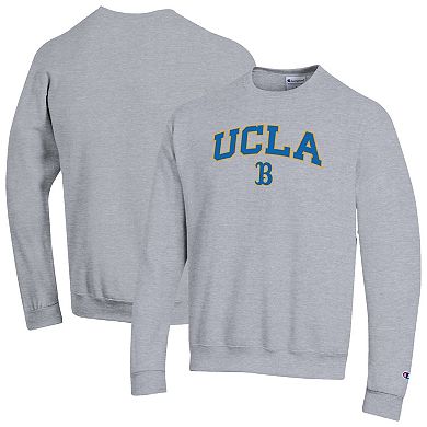 Men's�Champion Heather Gray UCLA Bruins Arch Over Logo Pullover Sweatshirt