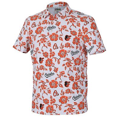 Men's Reyn Spooner White Baltimore Orioles Pua Performance Polo