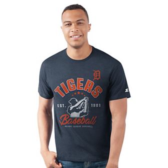 Men's Starter Navy Detroit Tigers Prime Time Batter T-Shirt