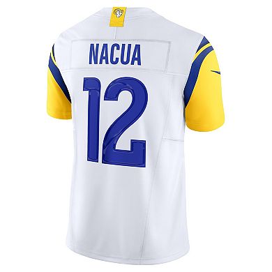 Men's Nike Puka Nacua White Los Angeles Rams Vapor F.U.S.E. Limited Player Jersey