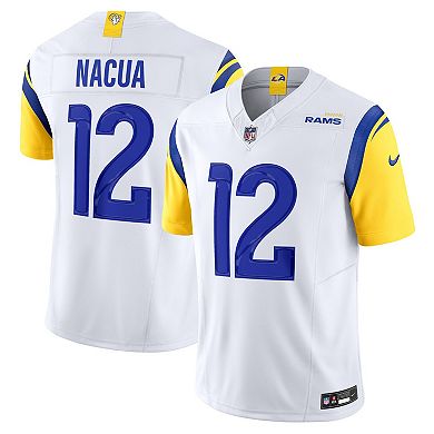 Men's Nike Puka Nacua White Los Angeles Rams Vapor F.U.S.E. Limited Player Jersey