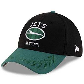 Men's New Era Black/Green New York Jets 2025 NFL Draft 39THIRTY Flex Hat