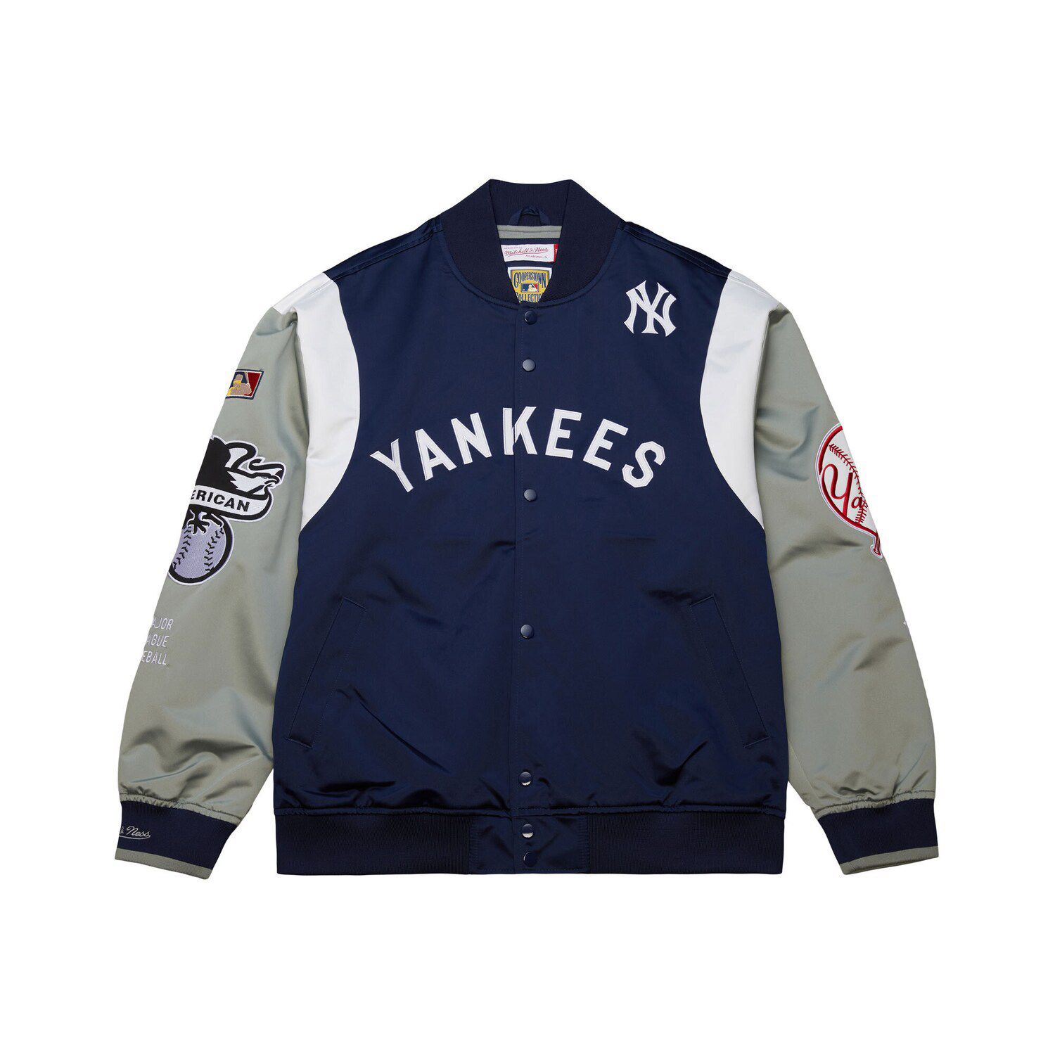 Men's Mitchell & Ness Navy/Gray New York Yankees Cooperstown