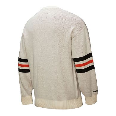 Men's Mitchell & Ness Cream San Francisco Giants Retro Pullover Sweater