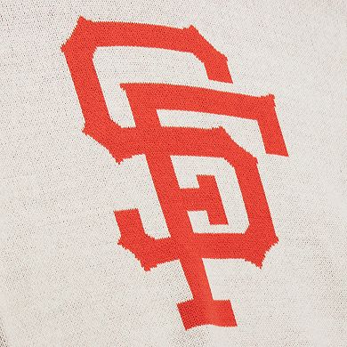 Men's Mitchell & Ness Cream San Francisco Giants Retro Pullover Sweater