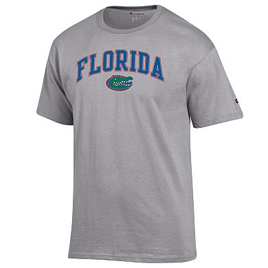 Men's Champion Heather Gray Florida Gators Arched Logo T-Shirt