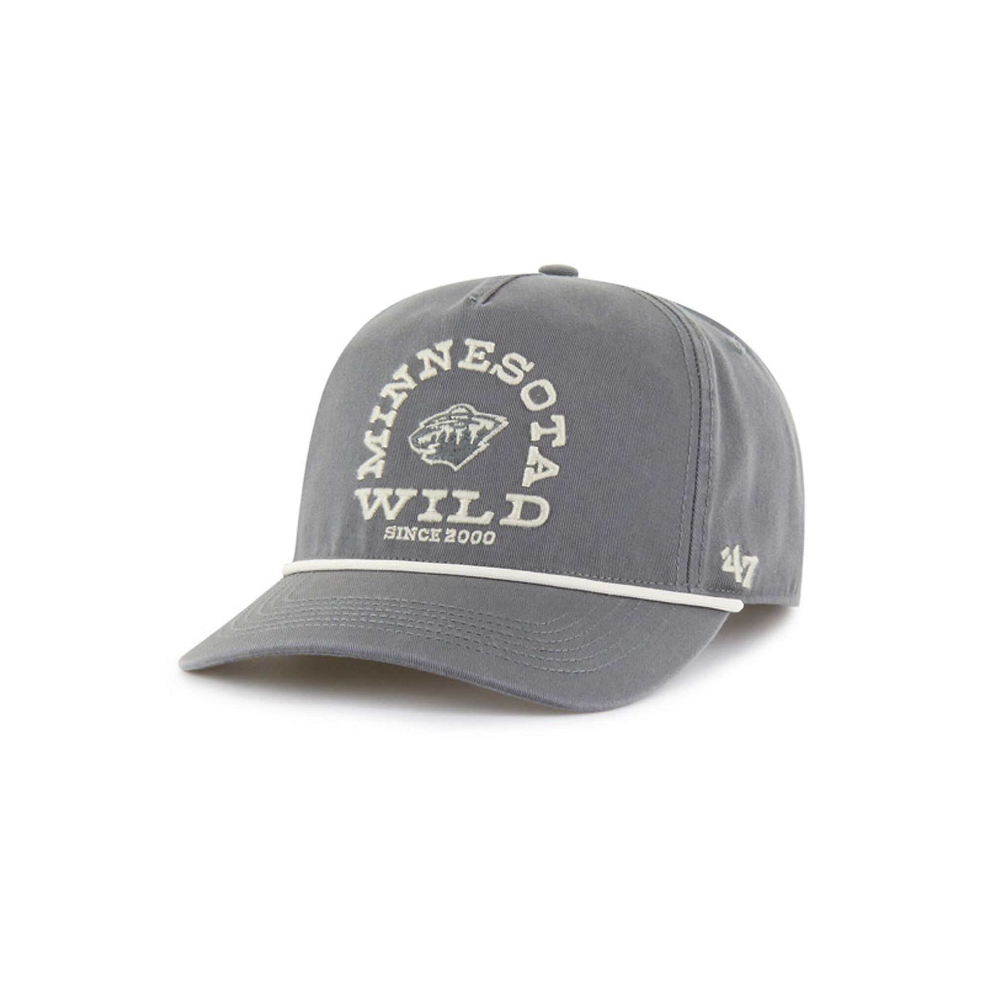 Mens 47 Charcoal Minnesota Wild Canyon Ranchero Hitch Adjustable Hat