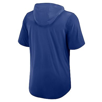 Men's Nike Royal Chicago Cubs Tri-Blend Hoodie T-Shirt