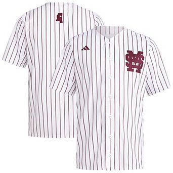 Men's�adidas White Mississippi State Bulldogs Replica Baseball Jersey