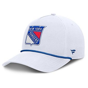 Men's Fanatics White New York Rangers Rope A-Frame Adjustable Hat