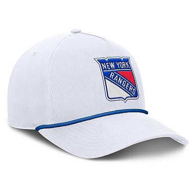 Men's Fanatics White New York Rangers Rope A-Frame Adjustable Hat