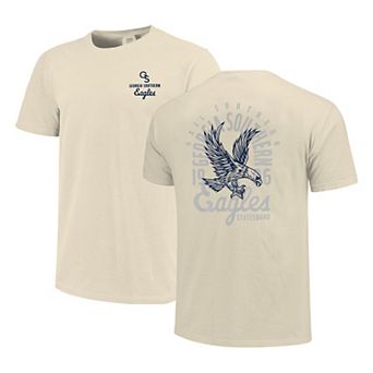 Men's Cream Georgia Southern Eagles Comfort Colors Mascot Overlay T-Shirt