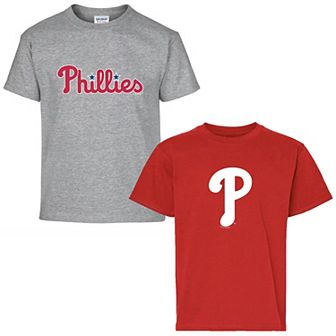 Youth Soft as a Grape Red/Gray Philadelphia Phillies Two-Pack T-Shirt Set