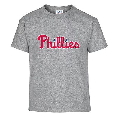Youth Soft as a Grape Red/Gray Philadelphia Phillies Two-Pack T-Shirt Set