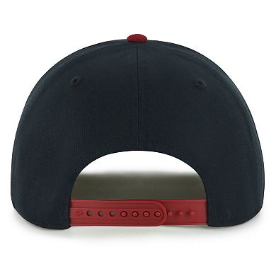 Men's '47 Black/Red Miami Heat Dropshadow Rope Hitch Adjustable Hat