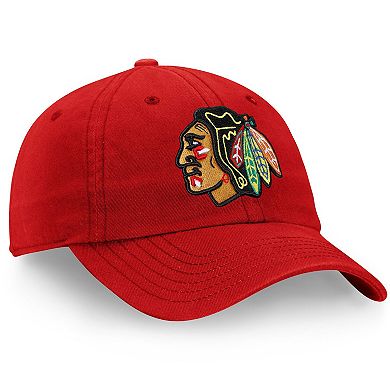 Men's Fanatics Red Chicago Blackhawks Core Vintage Fundamental Adjustable Hat